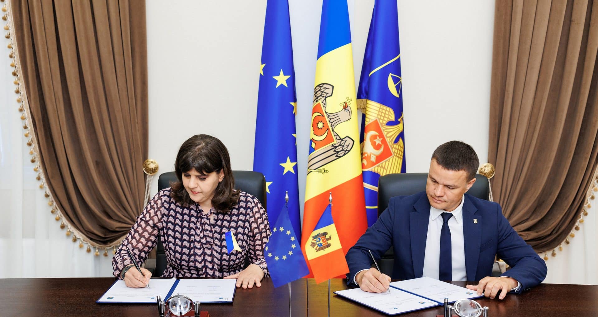 Laura Codruța Kövesi și Dumitru Robu au semnat Acordul de lucru privind  cooperarea dintre Parchetul European și Procuratura Generală – Stiri de  ultima ora din Moldova – Ultimele stiri Timpul.md