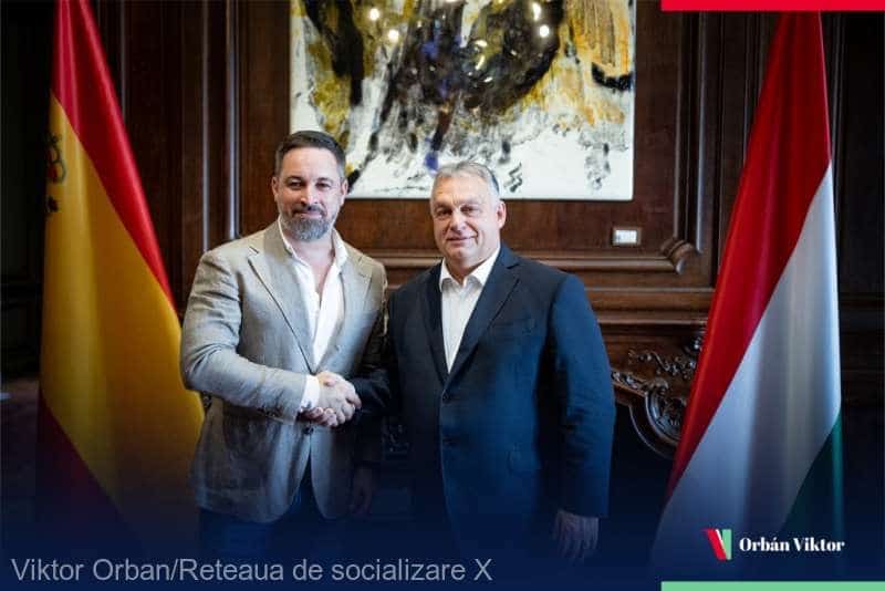 Viktor Orban e în extaz după ce a bătut palma cu liderul extremei dreapta din Spania: Am discutat despre alegeri