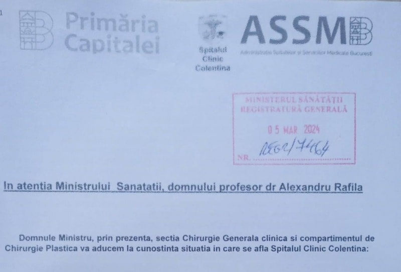 Dezastru patronat de ASSMB la Spitalul Clinic Colentina