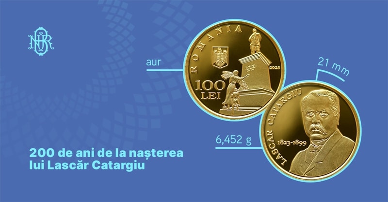 BNR lansează noi monede din aur, argint, şi tombac cuprat. Moneda de aur costă 15.600 lei