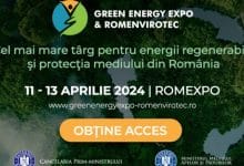 Peste 150 de brand-uri internaţionale şi locale din domeniile energetic şi protecţiei mediului, la Târgul Green Energy Expo & Romenvirotec