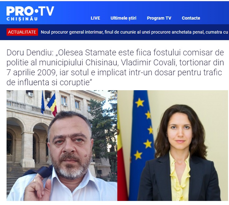 Stop Fals Protv Chișinău Răspandește Informații False Precum Că