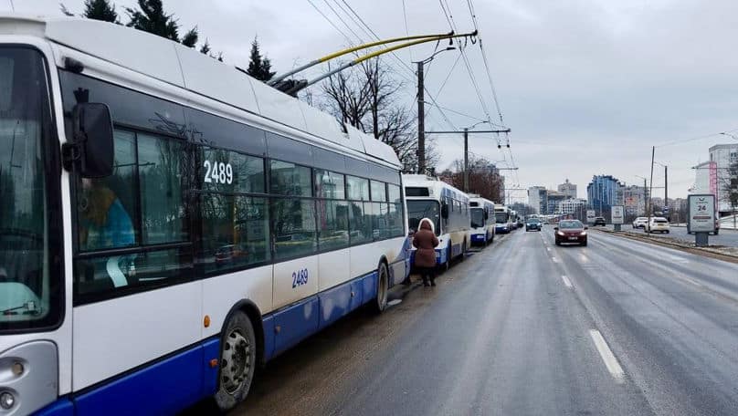 Filmări pentru un proiect cinematografic: Unele rute de troleibuze, redirecționate