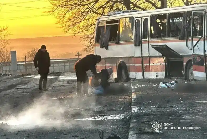 Atac rusesc asupra unui autobuz care transporta mineri ucraineni