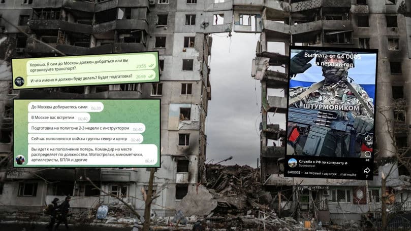 Investigație: Reclamele de recrutare pentru armata rusă, vizibile și în Moldova