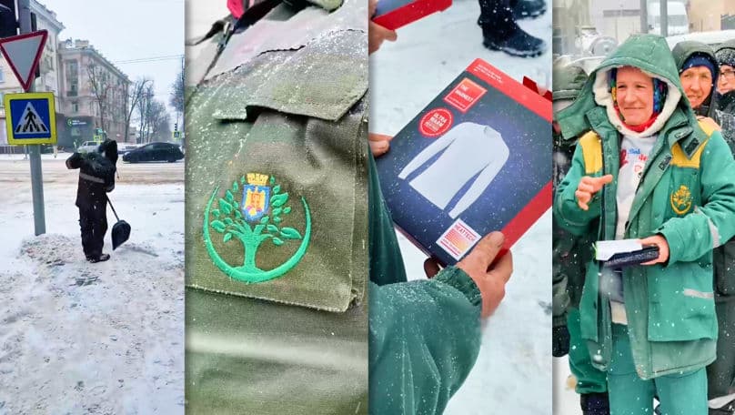Angajații Asociației de Gospodărire a Spațiilor Verzi au primit lenjerie termică