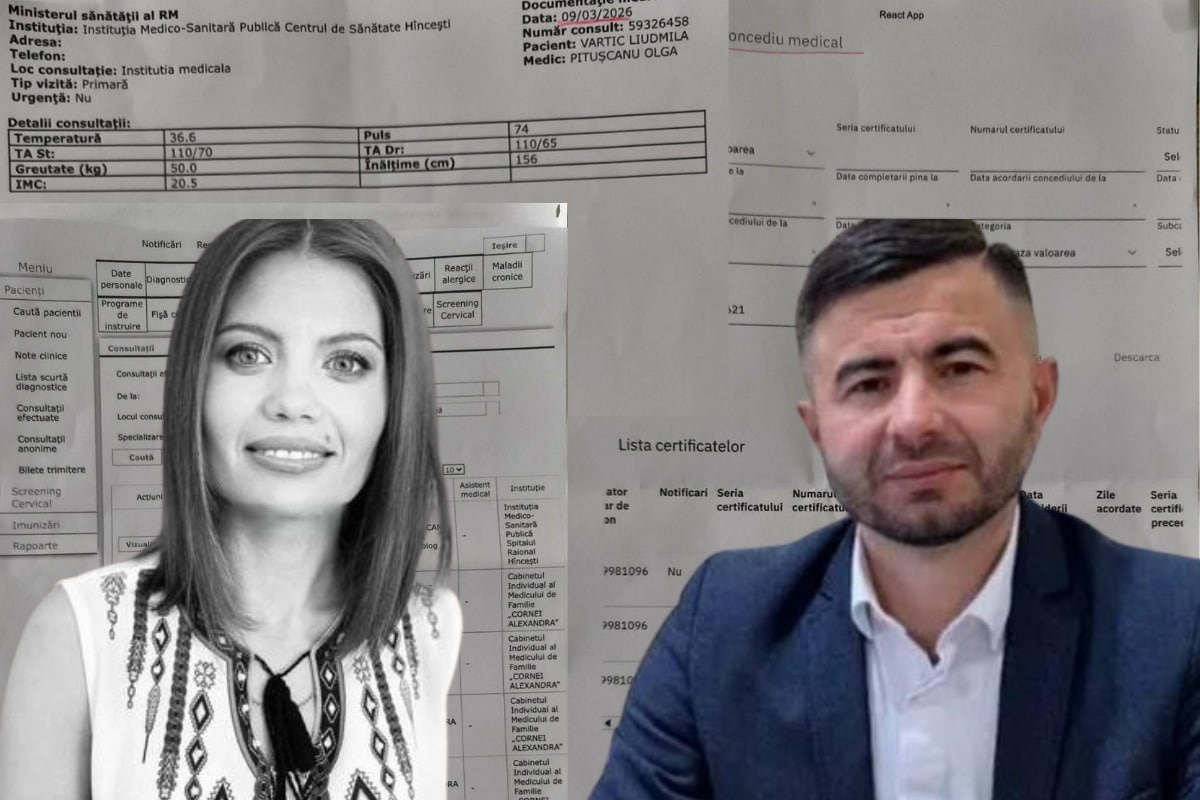 Consult medical după moarte? Ludmila Vartic „a vizitat” doctorul pe 9 martie, deși era îngropată din data de 3!