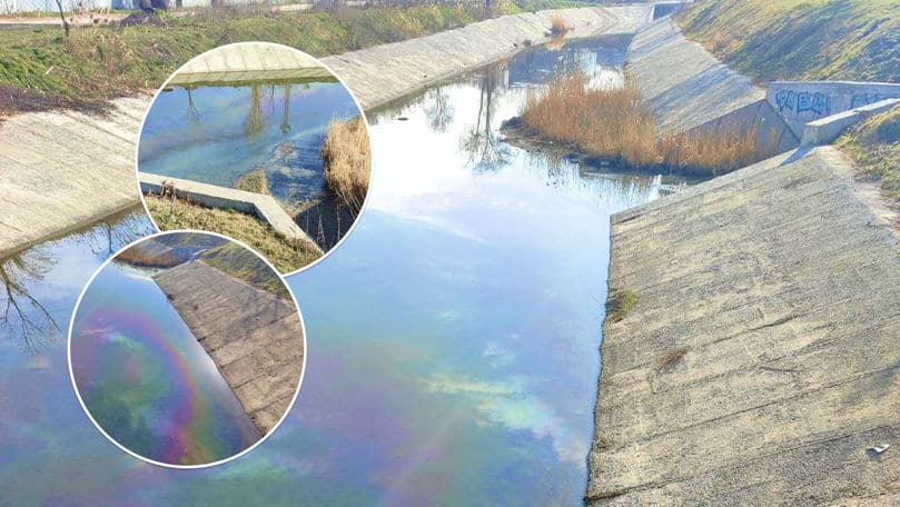 Pete de ulei pe râul Bâc, în Chișinău: Un grup de lucru, mobilizat de urgență