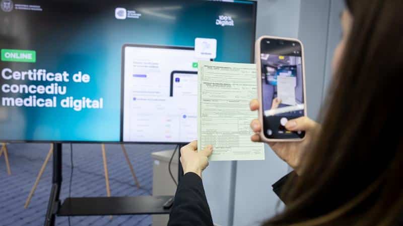 Gata cu eliberarea certificatelor de concediu medical pe hârtie: Acestea pot fi obținute doar online, din 1 martie. Care este procedura