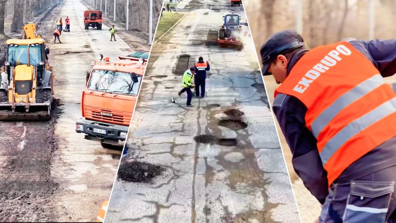 Intervenții ample pe șoseaua Muncești din Capitală: Zeci de muncitori, mobilizați