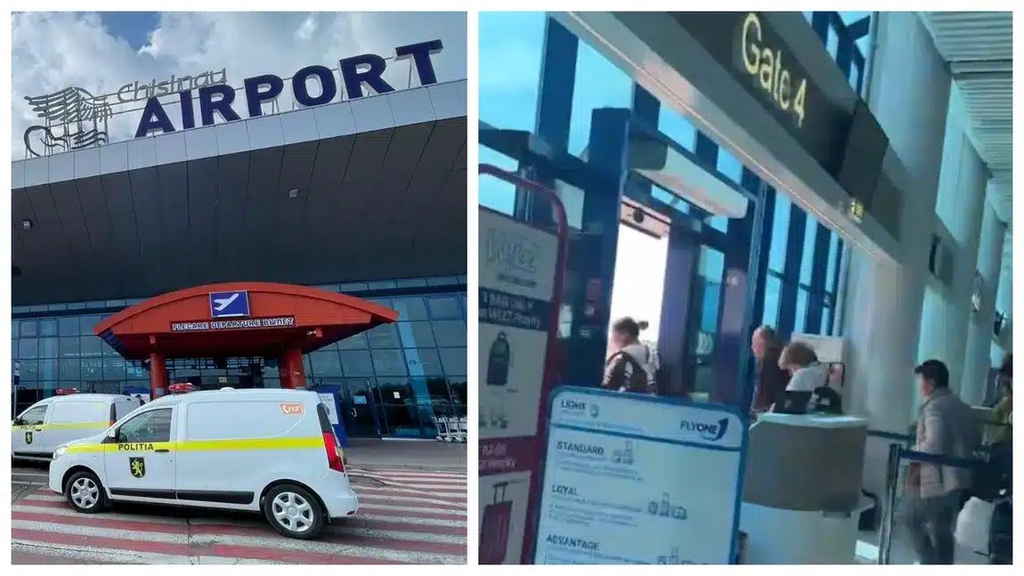 Alertă cu bombă la Aeroportul din Chișinău. Pasagerii, evacuați de urgență