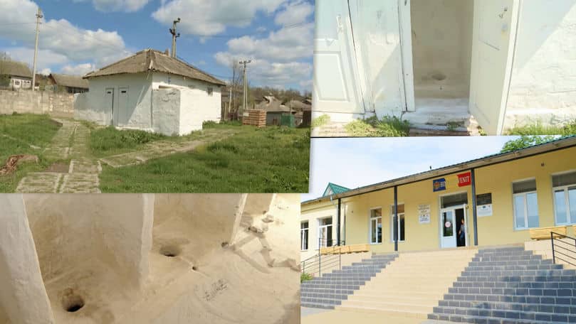 În secolul vitezei și AI, sute de elevi din Cimișeni merg la toaletă în curtea școlii