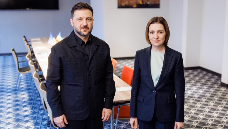 VIDEO// Maia Sandu la Kiev: „Ucraina, apărându-se, ne apără și pe noi”