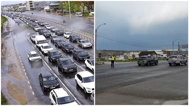 Ambuteiaje infernale de Blajini, pe drumurile naționale: Se circulă bară la bară pe traseele care duc spre Chișinău