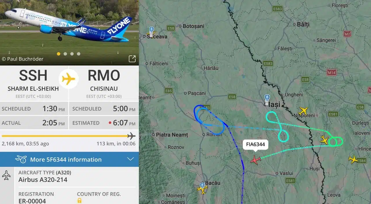 Cursele afectate de furtuna de la Chișinău au aterizat. Un avion, trimis la Bacău