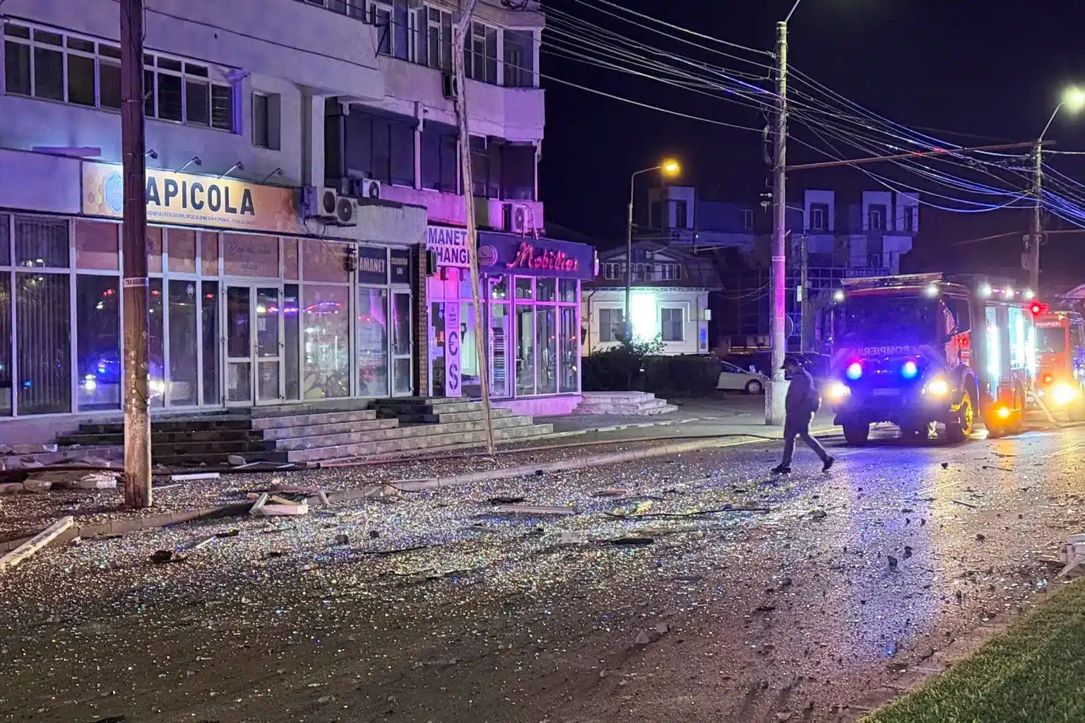 VIDEO: Momentul în care drona a lovit blocul din Galați. Martor: „S-a auzit explozia. Șoc. Ca la cutremur”