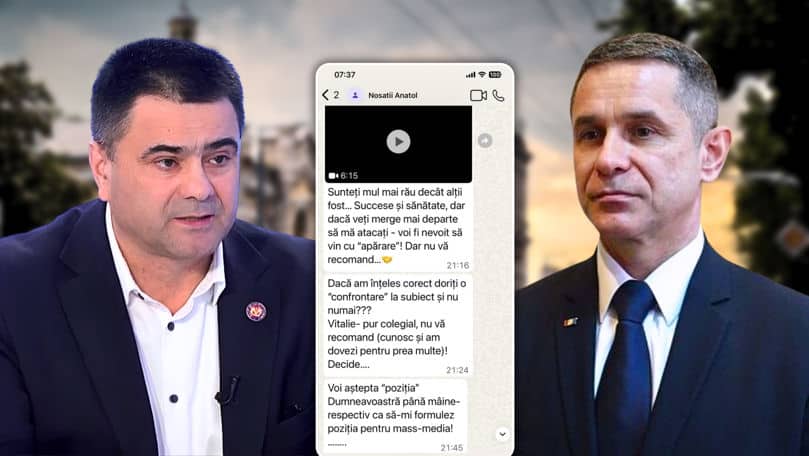 Vitalie Marinuța a publicat mesajele primite de la Nosatîi: Nu recomand să mă atacați