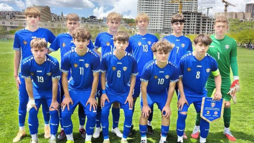 Moldova U-15 învinge Georgia în primul meci la Turneul de Dezvoltare UEFA