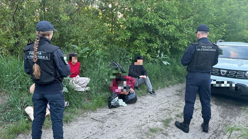 Patru migranți, prinși la granița moldo-română înainte de a traversa ilegal Prutul