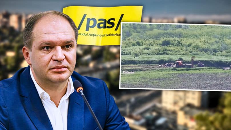 Ceban: Un operator protejat de PAS transportă deșeuri pe terenuri neautorizate