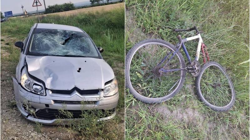 Tragedie la Leova: Un băiat de 13 ani pe bicicletă, lovit de un Citroen, după ce ar fi ieșit la traseu de pe un drum secundar. Minorul a decedat la spital