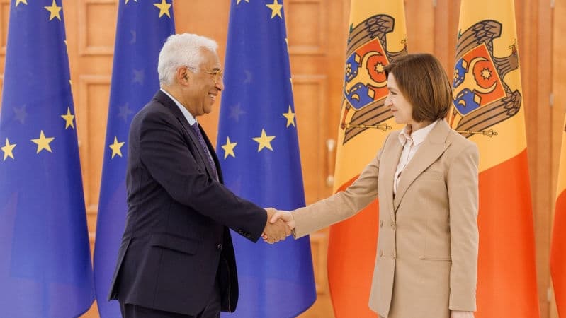 Summitul UE și negocierile de aderare, discutate de Maia Sandu cu Antonio Costa