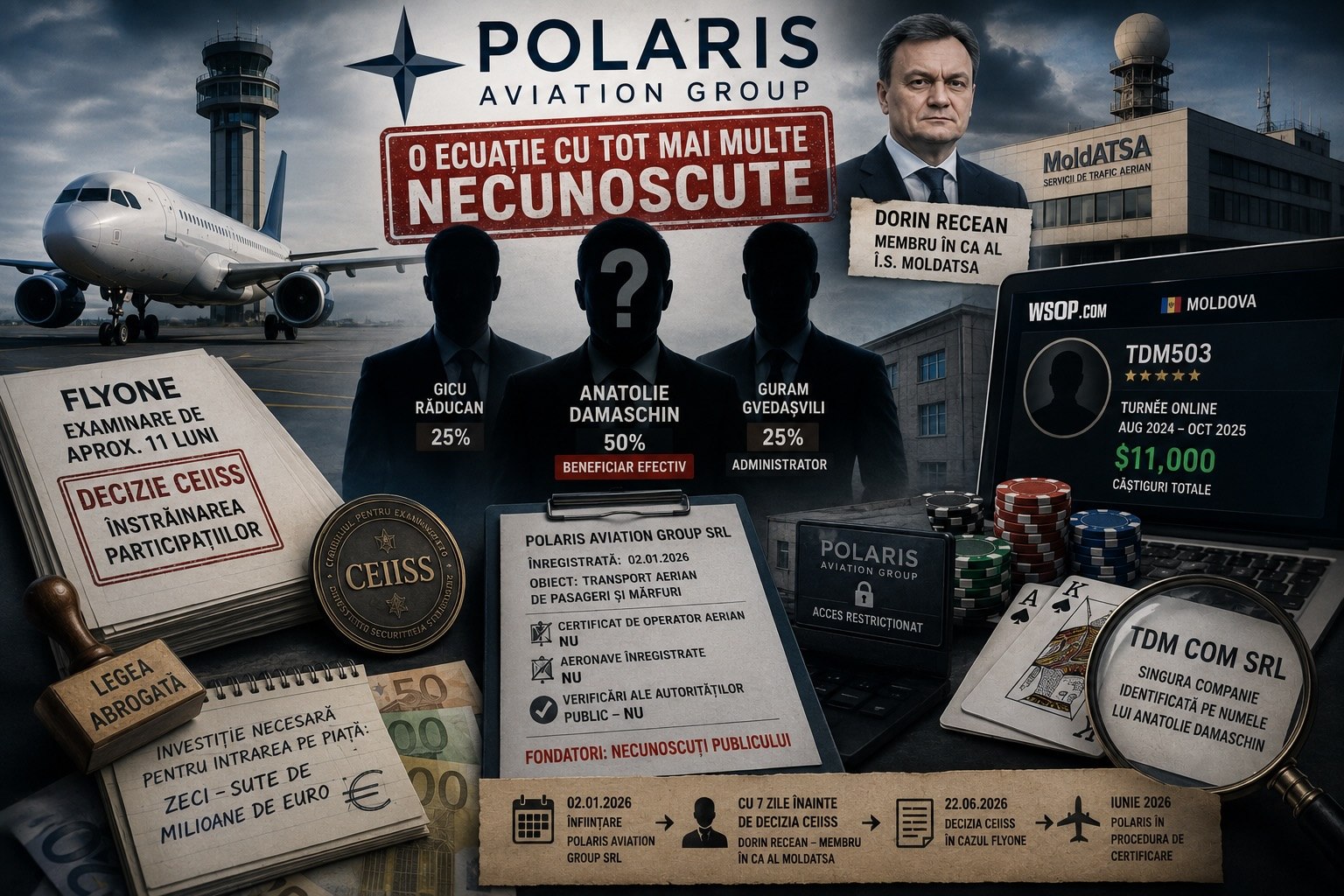 DOSAR NewsAlert.md | Polaris Aviation Group: o ecuație cu tot mai multe necunoscute