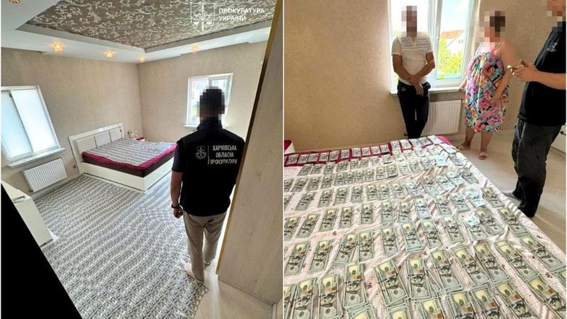 Percheziții spectaculoase la Harkov: Procurorii au acoperit un dormitor cu $, într-un dosar cu certificate false de dizabilitate cumpărate de bărbați care nu vor pe front