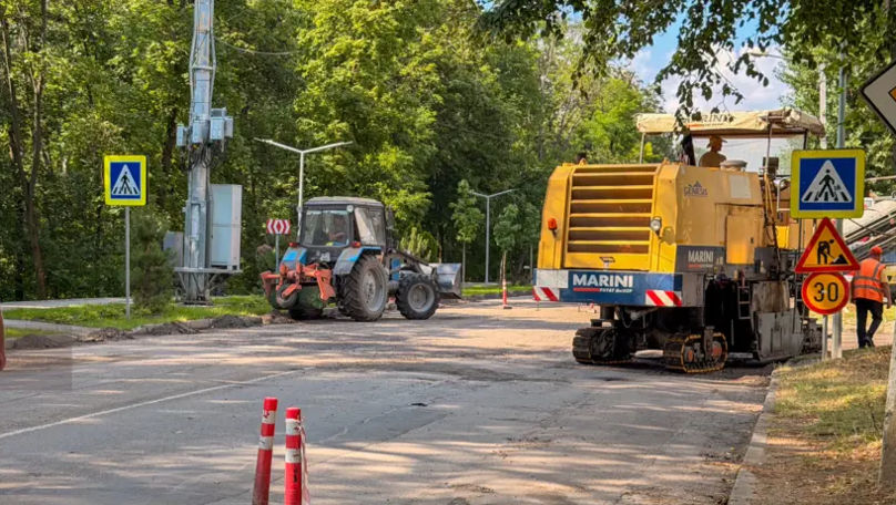 Un nou tronson de pe Șoseaua Muncești a intrat în reabilitare