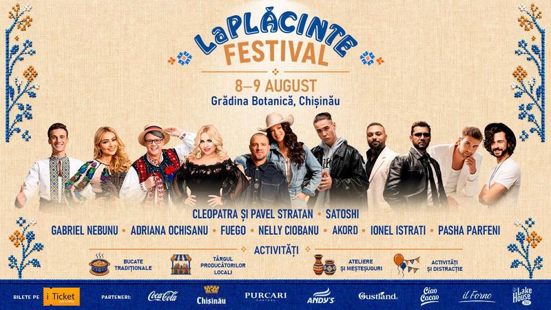 Festivalul „La Plăcinte” – Ritm, Gust și Voie bună! 8-9 august 2026 | Grădina Botanică, Chișinău