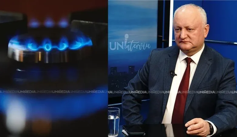 Dodon anunță disponibilitatea Moscovei de a negocia gaze mai ieftine pentru Moldova